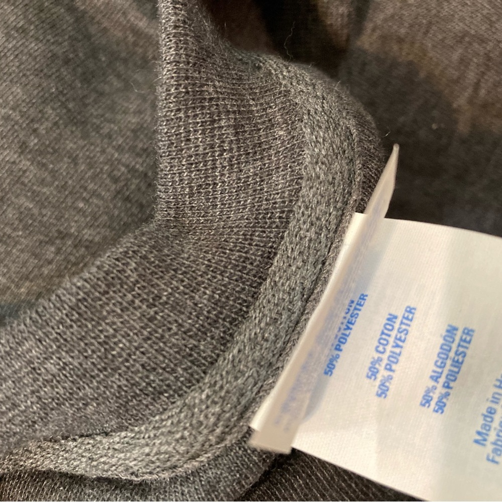 NWT Port & company USS Carl Vinson CVN-19 veteran gray fleece unisex sweater L. - Picture 8 of 9